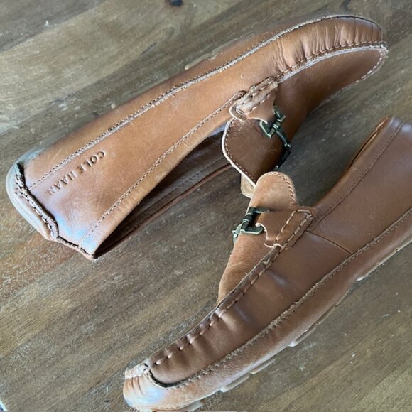 Cole Haan Grand OS‎ Men's Sz 10M Wyatt Driver C35784 Brown Loafer Shoes Slip On - Picture 3 of 10